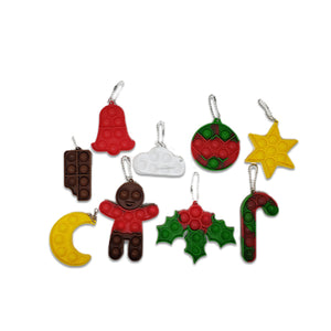 Christmas Ornament Pack of 9 Fidgets